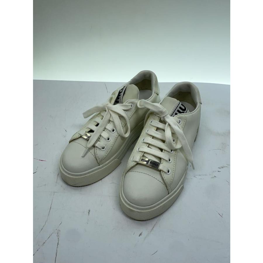 MIU MIU◇ローカットスニーカー/36/WHT/レザー/5E165D