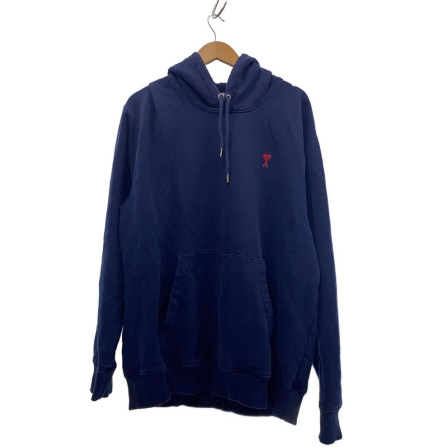 AMI PARIS アミパリス USW200.730 パーカー BLUE ネイビー系 ユニセックス AMI PARIS◇パーカー/XXXL/コットン/NVY/USW200.730 : セカンド