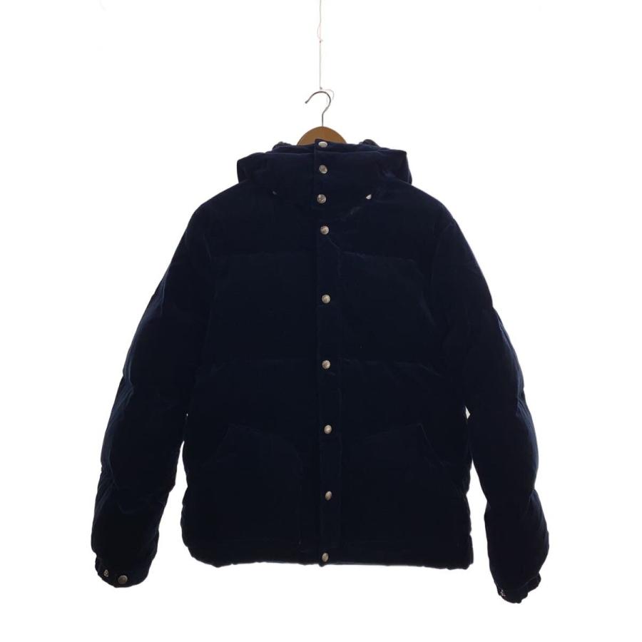 WACKO MARIA◇ダウンジャケット/XL/ベロア/NVY/無地 : セカンド