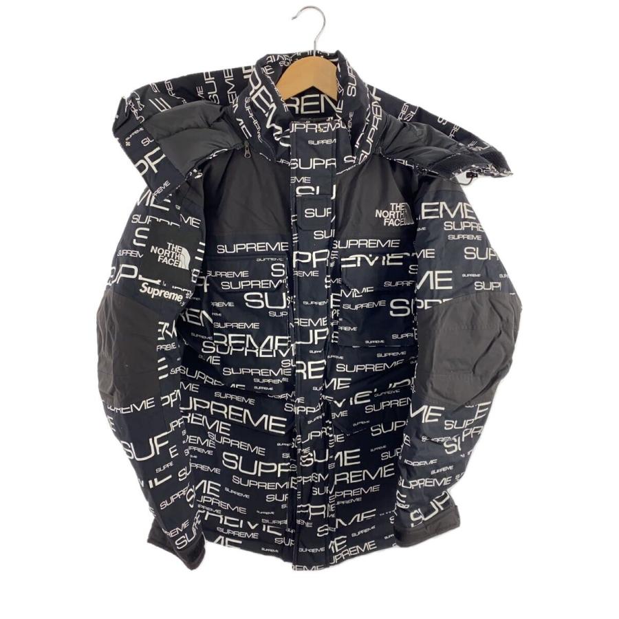 Supreme◇21AW/×NORTHFACE/ダウンジャケット/S/ナイロン/BLK/総柄