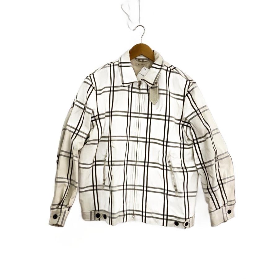 ジャケット・アウター Heugn 25aw HEUGN◇ジャケット/2/--/WHT/チェック : セカンドストリートYahoo!店