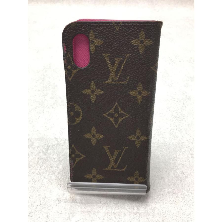 LOUIS VUITTON◆IPHONEX・フォリオ_モノグラム_ブラウン×ピンク/M63444/BC4128/レディース｜ssol-shopping｜03