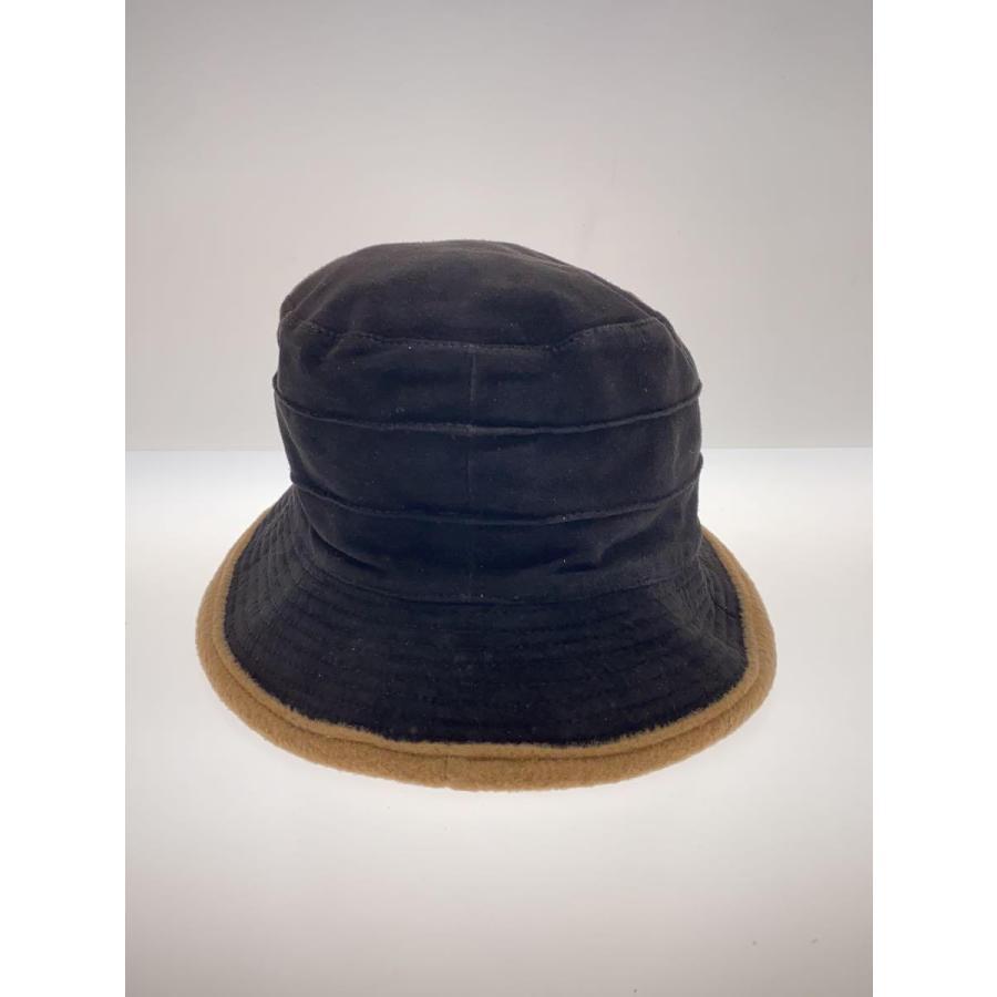 HERMES バケットハット　56 HERMES◇バケットハット/SIZE:56/ウール/BLK/無地/レディース/MOTSCH