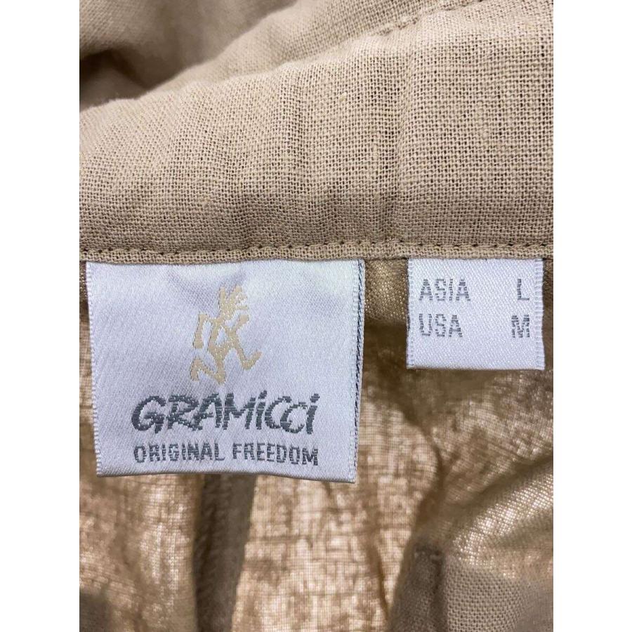 GRAMICCI◇オーバーオール/L/リネン/ベージュ/無地/G2SW-P060/リネン 