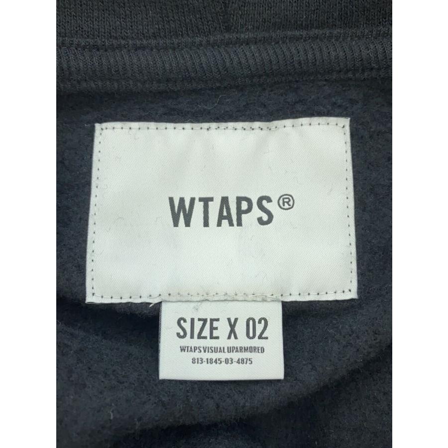 WTAPS◇ジップパーカー/ジップフーディー/22AW/2/コットン/ブラック