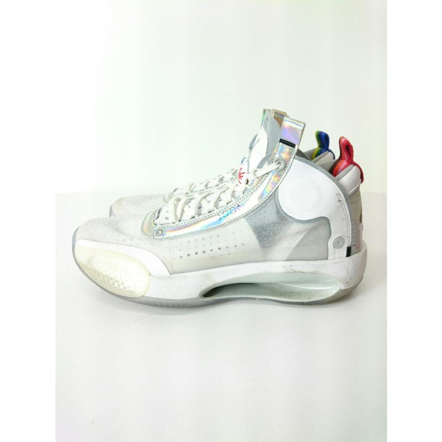 NIKE◆AIR JORDAN XXXIV PF/エアジョーダン PF/ホワイト/BQcm/WHT