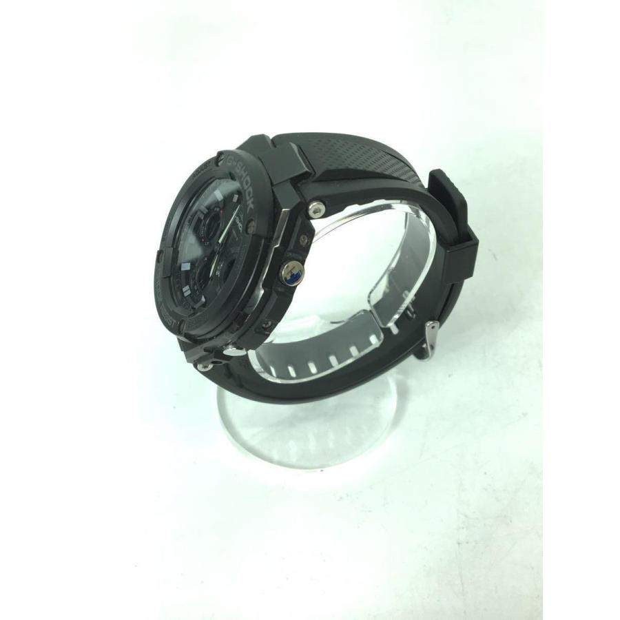 CASIO◆G-STEEL/電波ソーラー/G-SHOCK/デジアナ/ラバー/ブラック/GST-W100G-1BJF｜ssol-shopping｜02