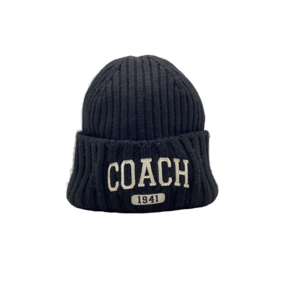 COACH◇ニットキャップ/--/BLK/メンズ/CU806// : セカンドストリート