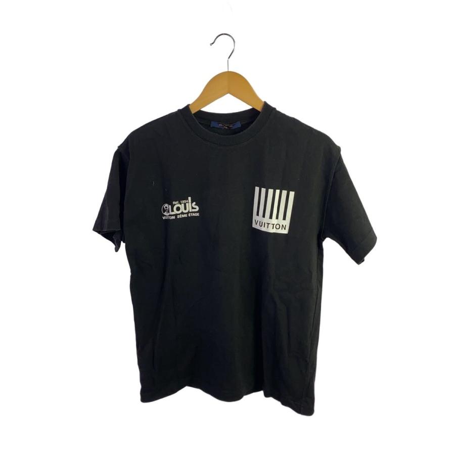 LOUIS VUITTON◇Tシャツ/バックプリントフラワーカットソー/S/コットン