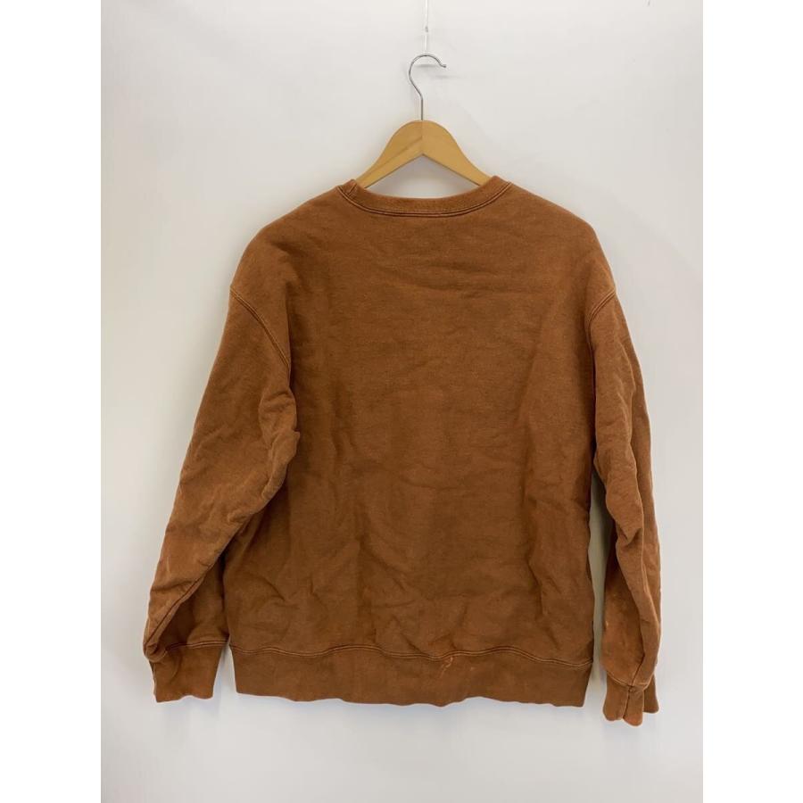 Supreme◇スウェット/side logo crewneck/20aw/L/コットン/ブラウン 
