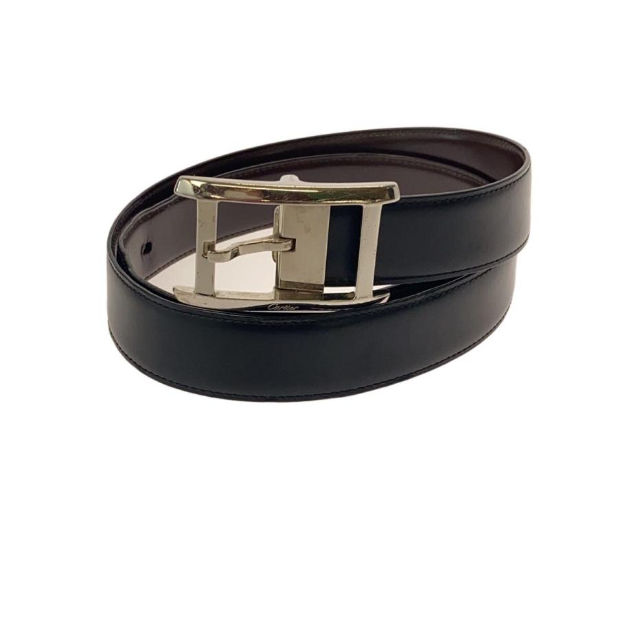 Cartier◆ベルト/マストタンク/ブラック/メンズ/劣化使用感 | 