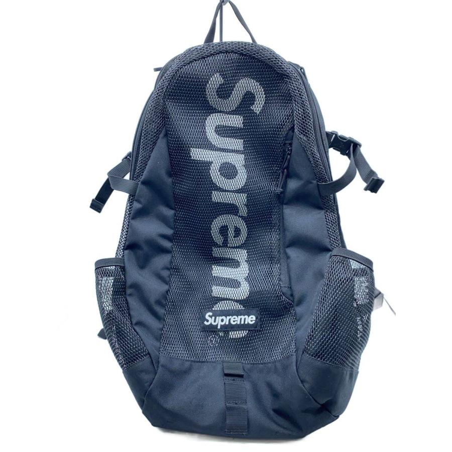 Supreme◇リュック/ナイロン/20SS Backpack/メッシュ/ブラック