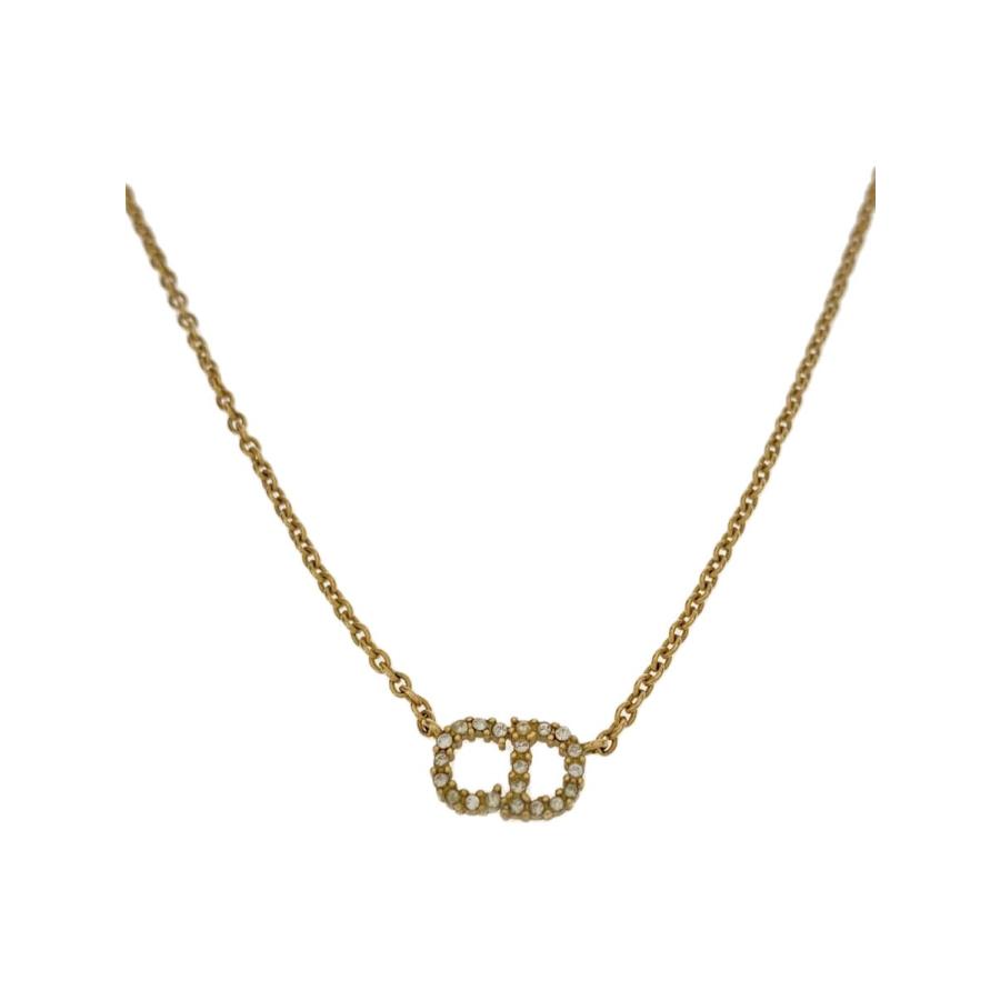 【美品】DIOR Clair D Lune ネックレス CDロゴ Christian Dior◇CDロゴモチーフ/CLAIR D LUNE/ネックレス/ライン