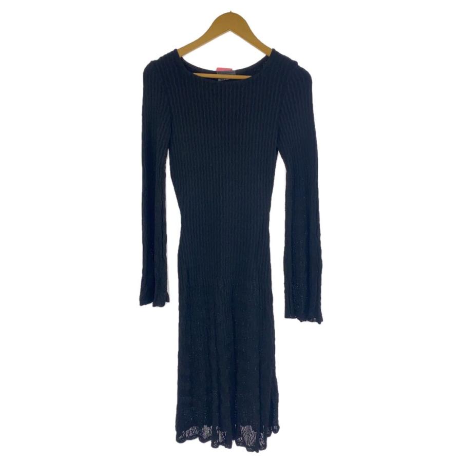 ALAIA◇長袖ワンピース/40/レーヨン/BLK : セカンドストリートYahoo!店 