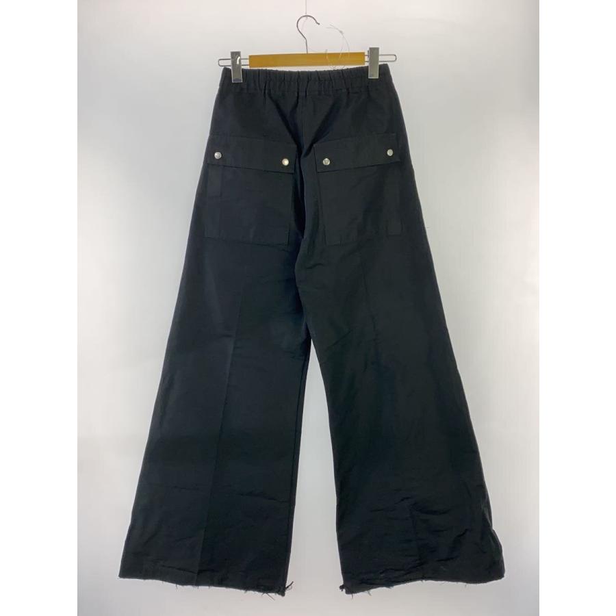 Rick Owens◇24SS/ゲスベラロングパンツ/裾ダメージ有/46/コットン/BLK
