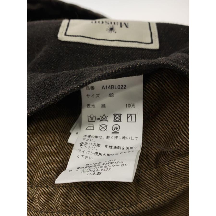 MIHARA YASUHIRO◇J/25SS/AMATEUR SEWN DENIM JACKET/48/デニム/BLK