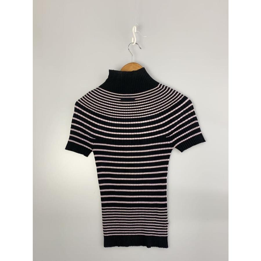 Jean Paul GAULTIER HOMME◆リブニットトップス/コットン/ブラック/穴有