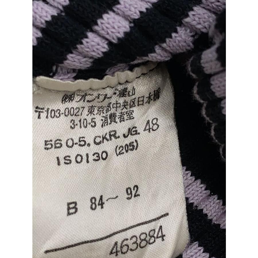 Jean Paul GAULTIER HOMME◆リブニットトップス/コットン/ブラック/穴有