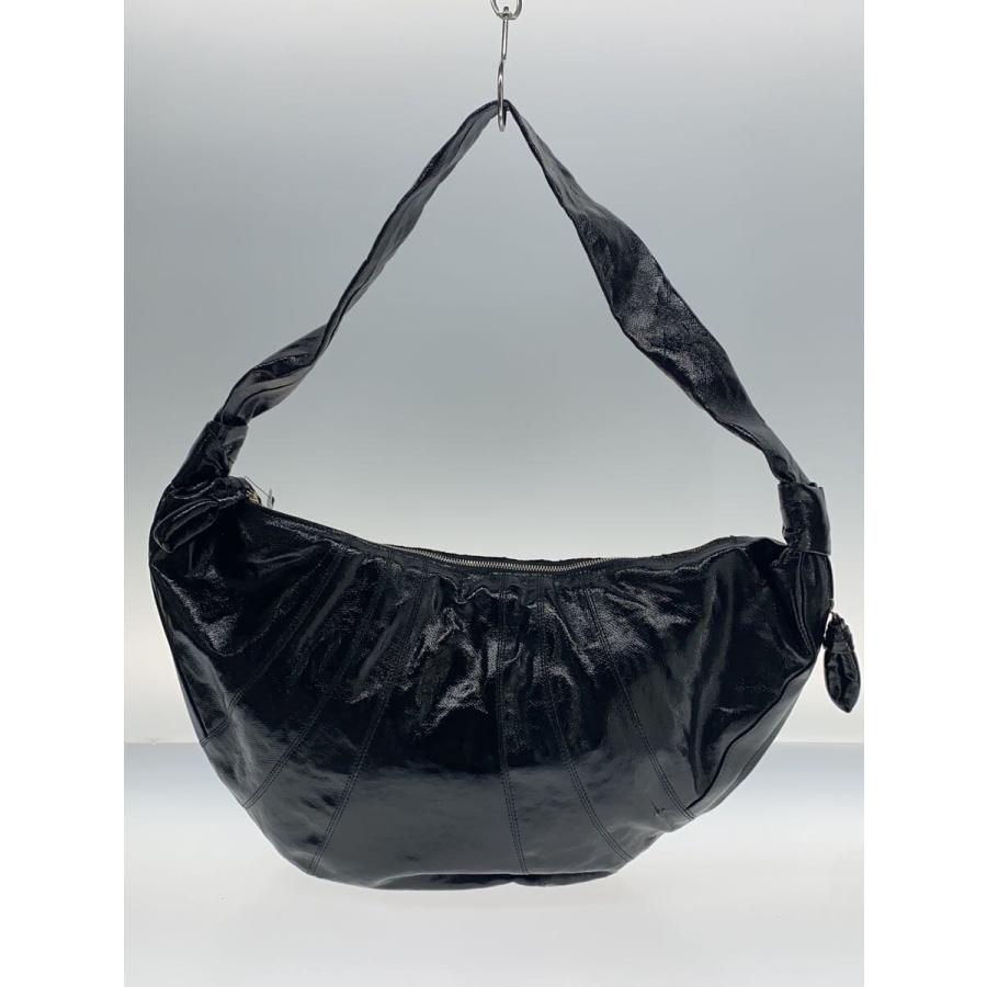 LEMAIRE ブラックショルダーバッグ LEMAIRE◇ショルダーバッグ/キャンバス/BLK/無地 : セカンドストリート