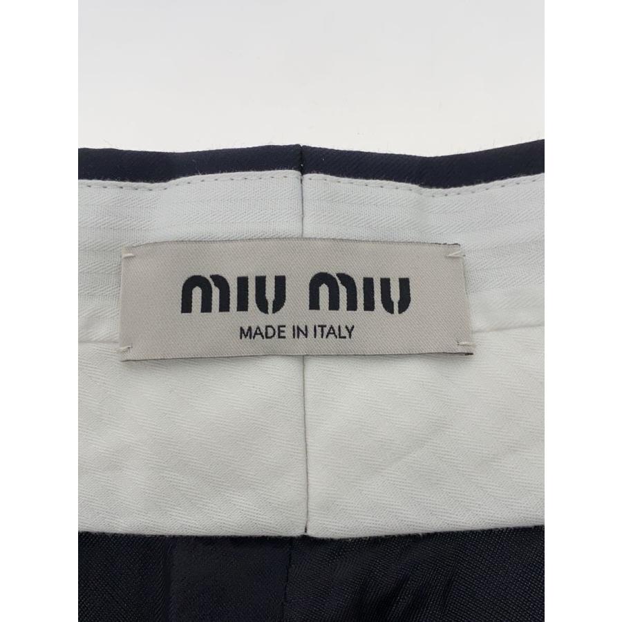 MIU MIU◆L/グリザイユ バミューダショーツ/ショートパンツ/38/ウール/NVY/MP1751_3