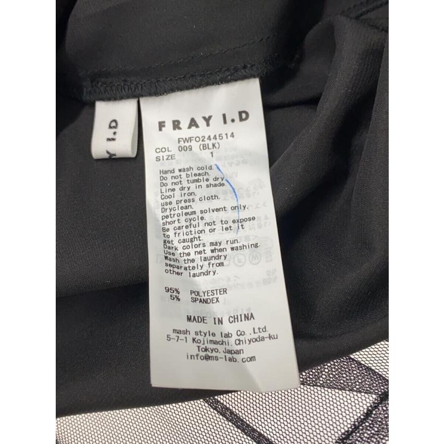 FRAY I.D / ノースリーブワンピース/O/ポリエステル/BLK/FWFO244514 FRAY I.D◇ノースリーブワンピース/1/ポリエステル/BLK/チェック