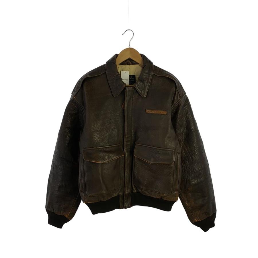AVIREX◇A-2/ジャケット/XS/レザー/ブラウン/30-1415 : セカンド
