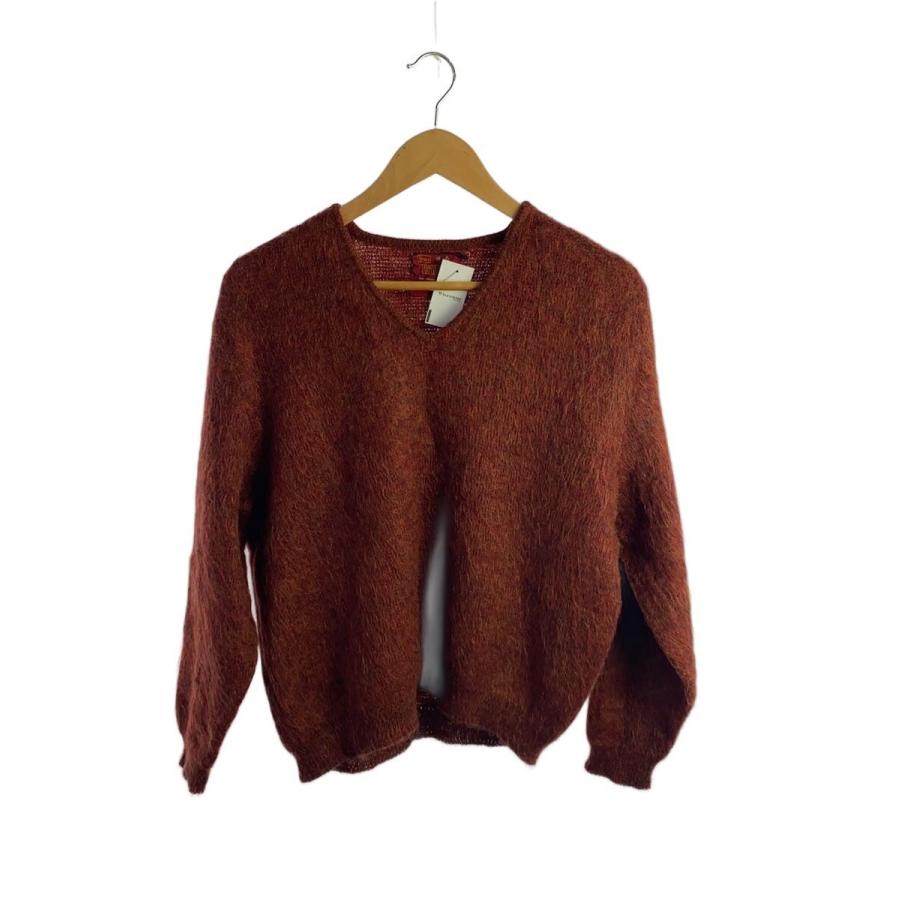 sears◇60s/モヘア50％/ニット・セーター(厚手)/M/モヘア/BRW/無地