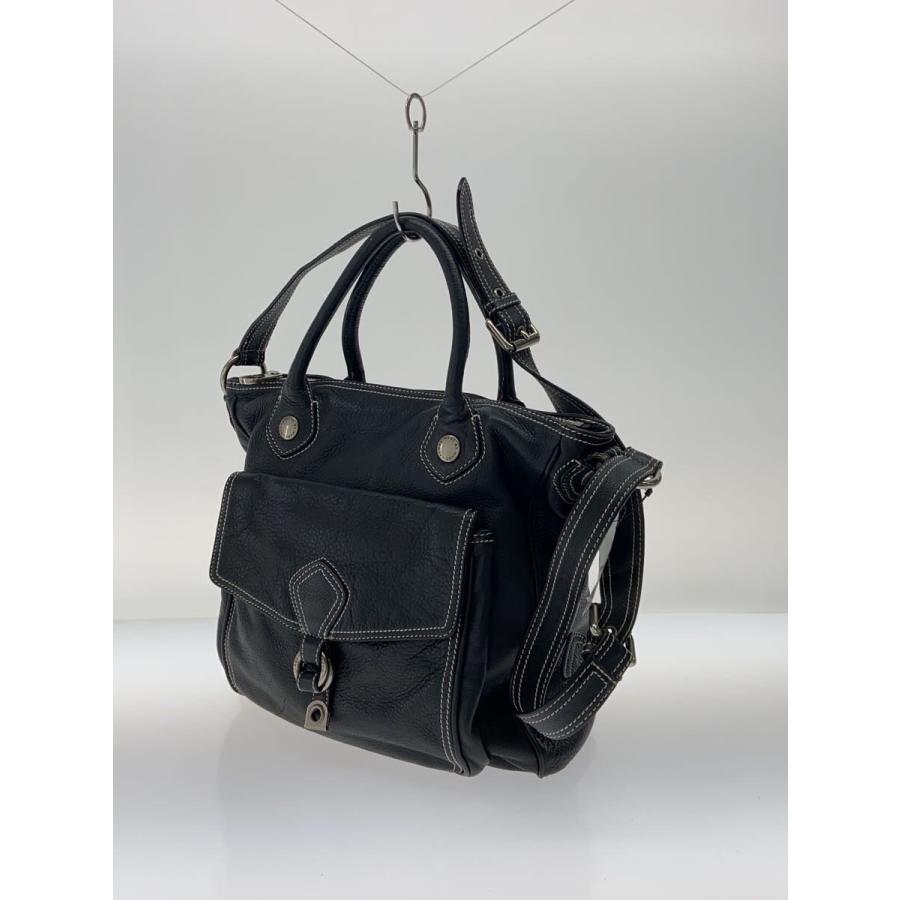 MARC BY JACOBS◇ショルダーバッグ/レザー/BLK/無地 : セカンド