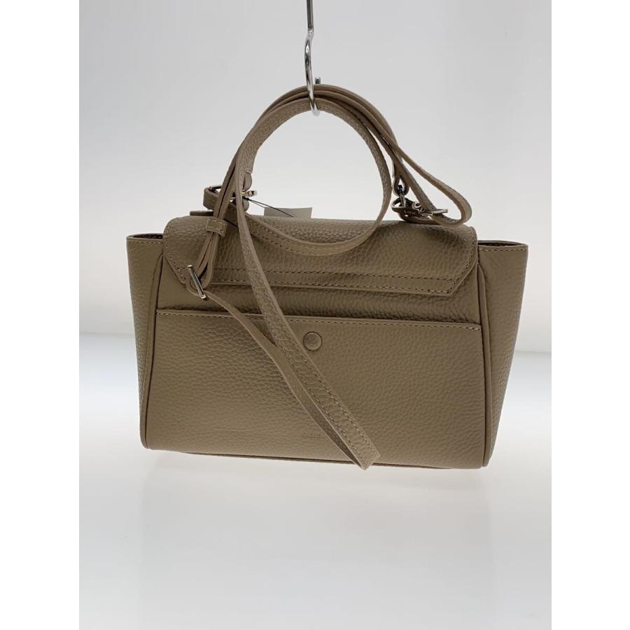 VASIC◇EVER MINI 2WAY/ハンドバッグ/レザー/BEG/無地// : セカンド