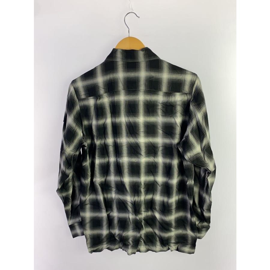 front11201 オンブレレーヨンチェックシャツ NAVY XL 美品 FRONT 11201