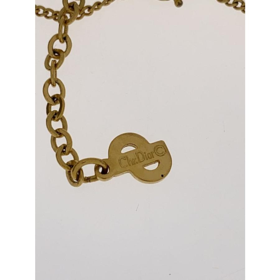 Christian Dior◇ネックレス/-/ラインストーン/GLD/トップ有 