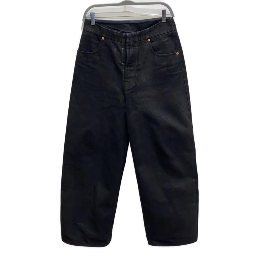 MM6◇I/23AW/コーティングデニム/30/デニム/BLK/無地/S62LB0147 S30743