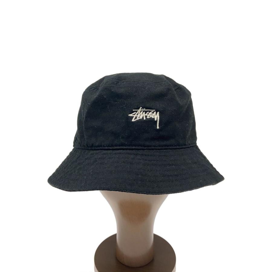 STUSSY◇バケットハット/M/ゴアテックス/BLK/メンズ/1321015