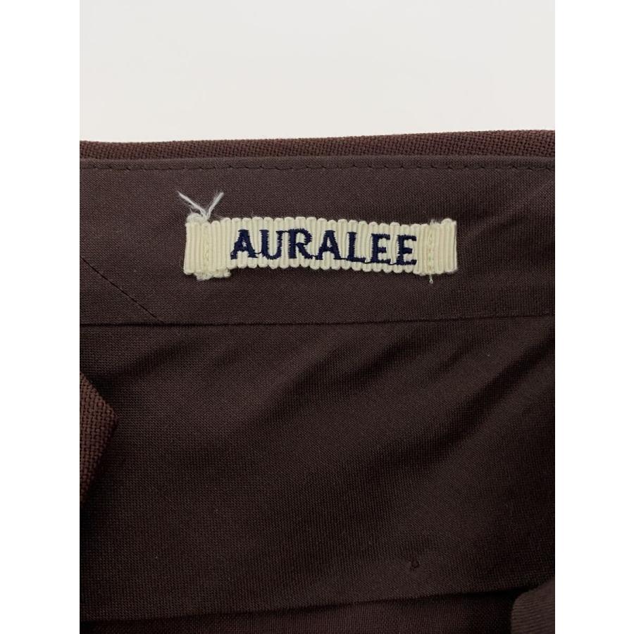 AURALEE◇WOOL KID MOHAIR HOP SACK TWO-TUCK SLACKS/3/ウール/BRD