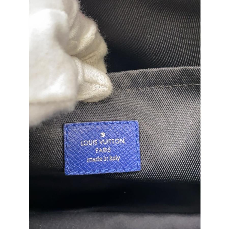 LOUIS VUITTON◆アウトドア・メッセンジャーPM_タイガ/牛革/BLU_4