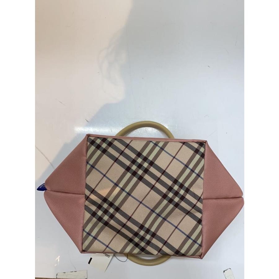 BURBERRY BLUE LABEL◇ハンドバッグ/ナイロン/ピンク/ZA403-401 