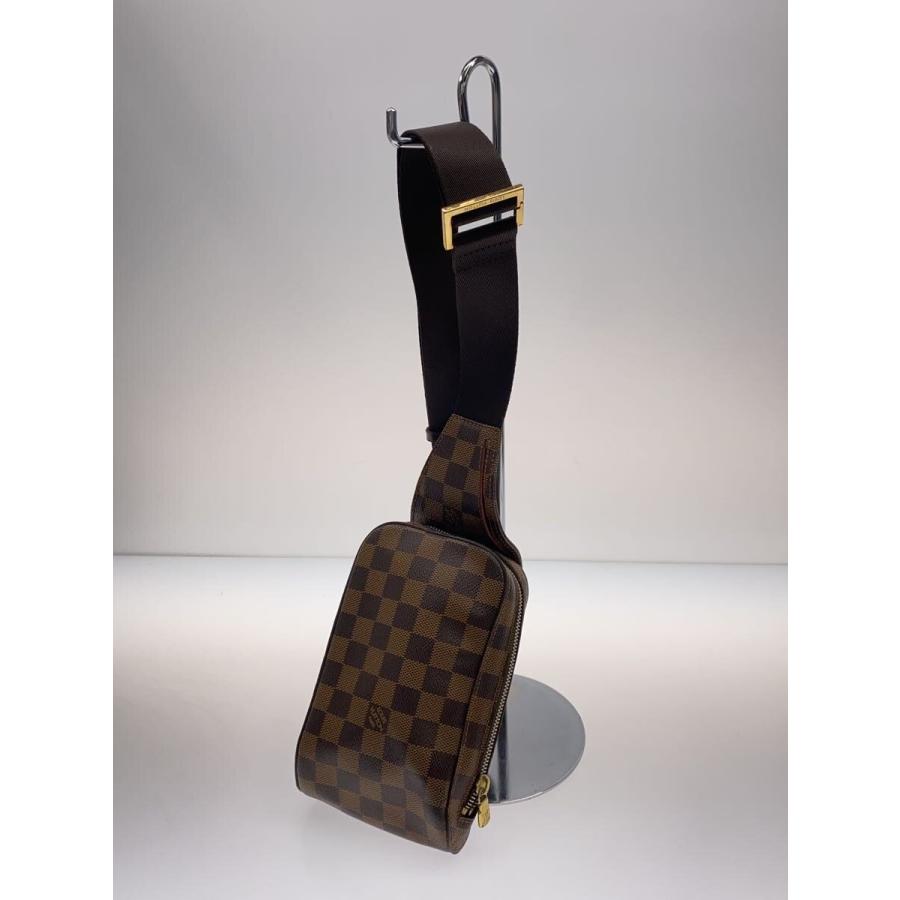 LOUIS VUITTON◆ジェロニモス_ダミエ・エベヌ/PVC/BRW_1