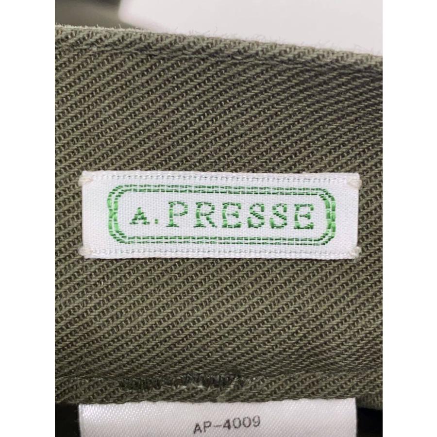 A.PRESSE◆ストレートカーゴパンツ/1/コットン/カーキ/無地/AP-4009の画像