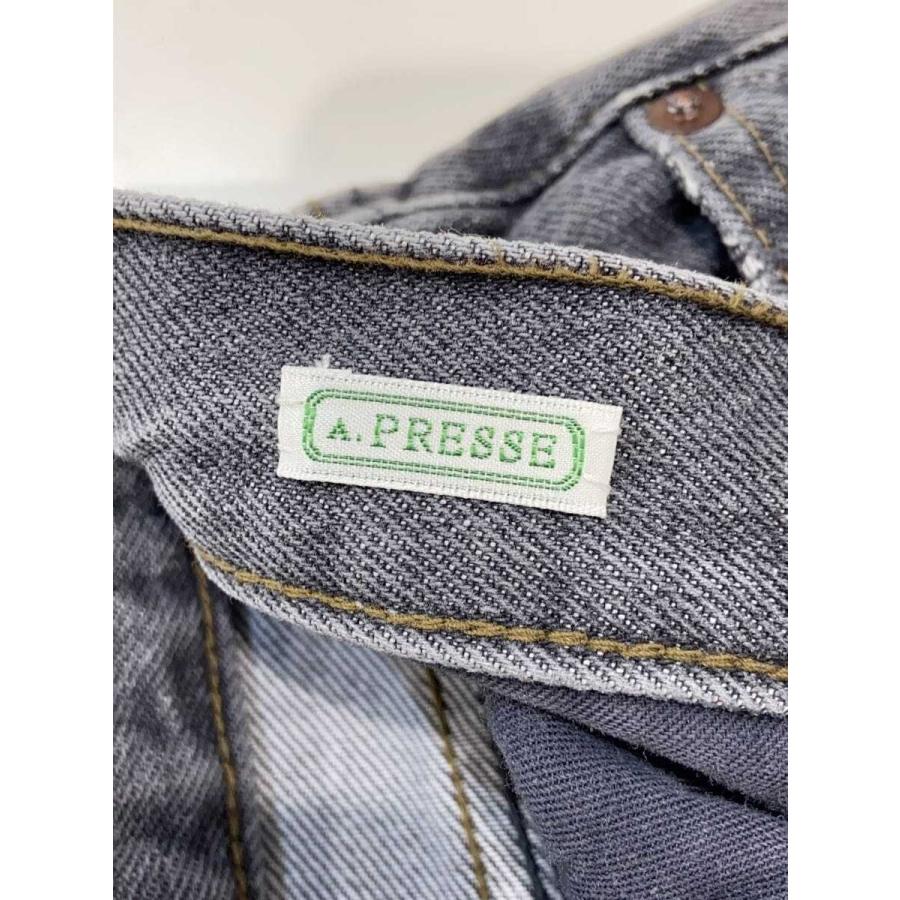 A.PRESSE◆J/Vintage Gray Denim Pants/デニムパンツ/32/コットン/GRY/無地の画像