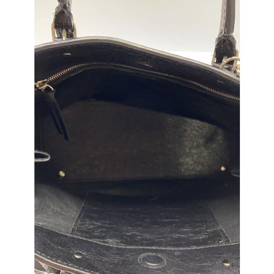 BALENCIAGA◆Paper A6 Zip Around グラフィック/ハンドバッグ/レザー/BLK/総柄/370926//の画像
