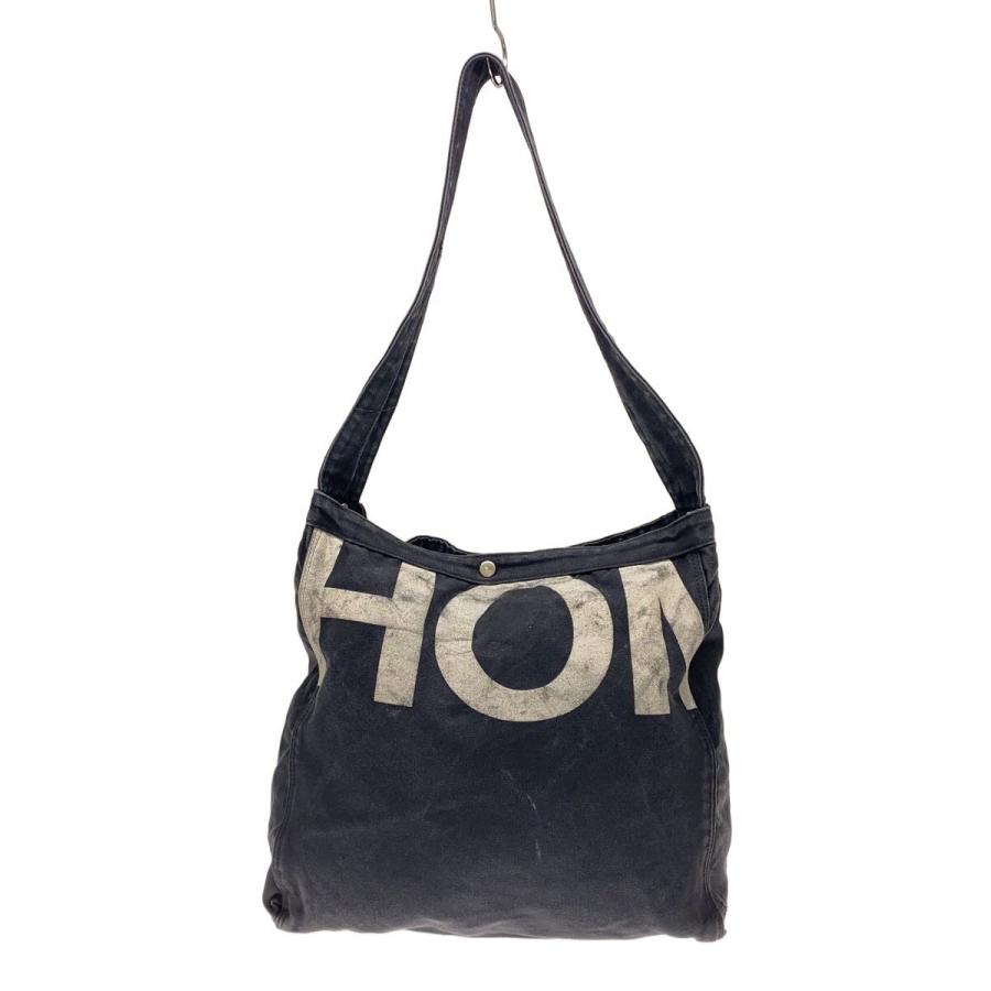 COMME des GARCONS HOMME◇ショルダーバッグ/キャンバス/BLK/プリント 