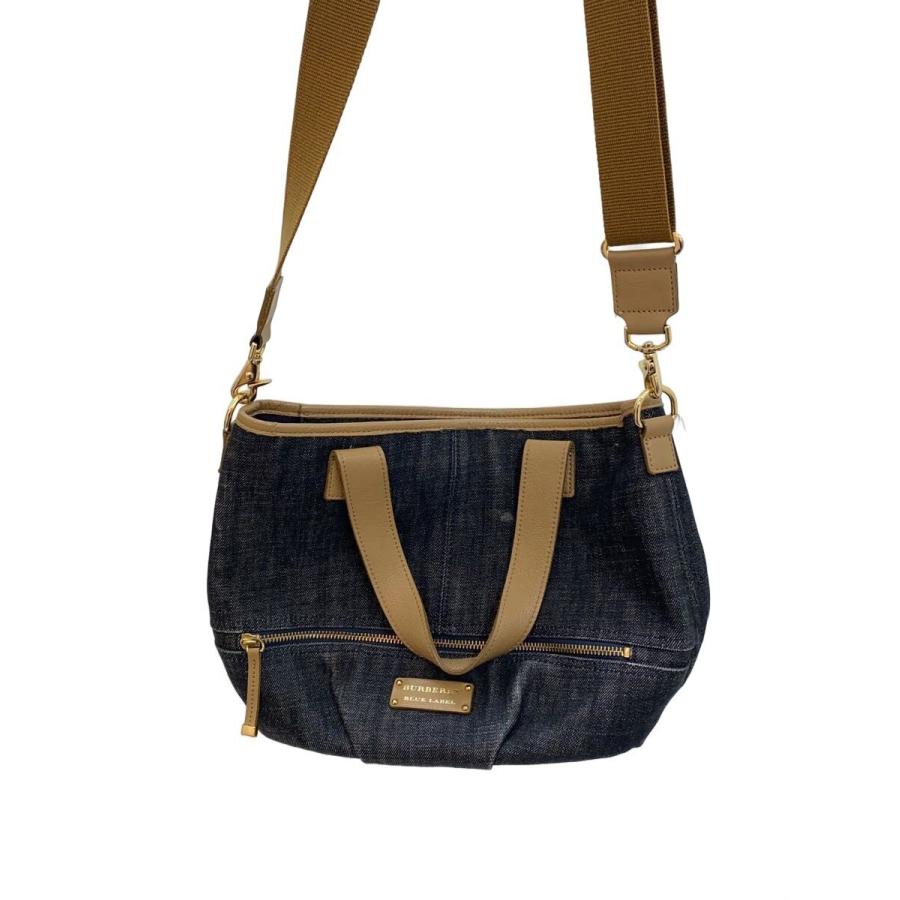 BURBERRY BLUE LABEL◇ショルダーバッグ/デニム/インディゴ/e2130-720 