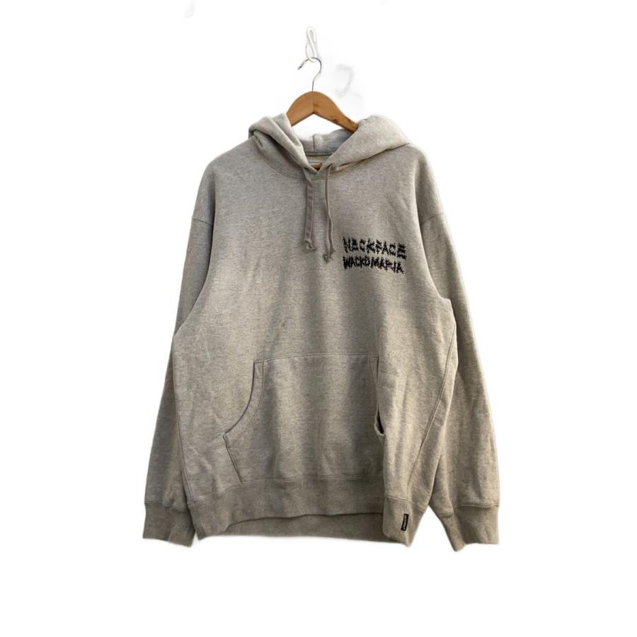 WACKO MARIA◇26SS/xNECKFACE/刺繍LOGOパーカー/XL/コットン/SLV 