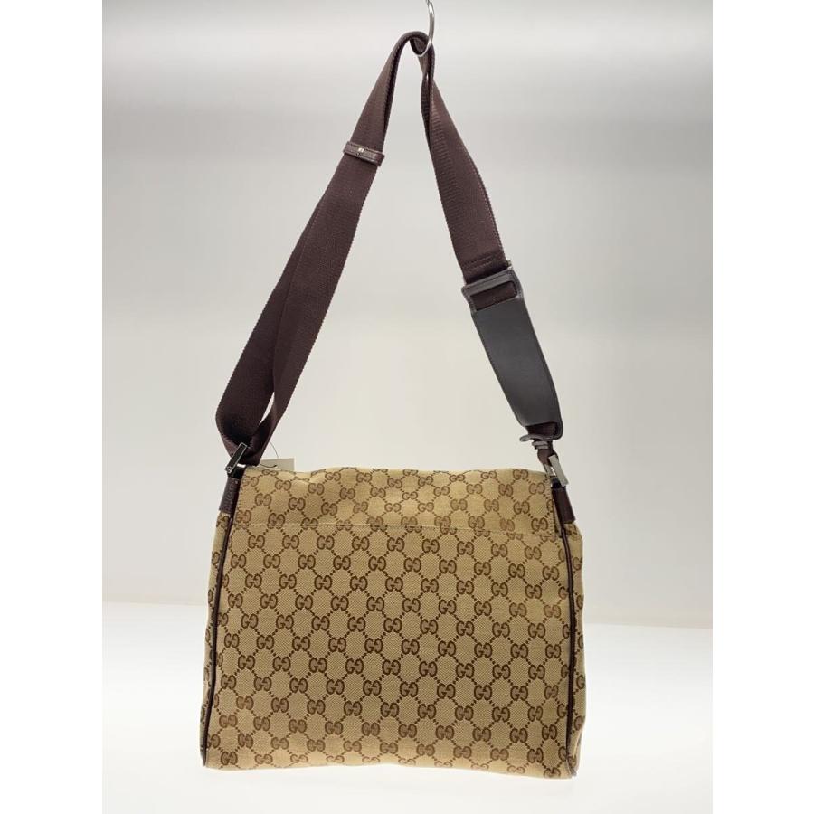 GUCCI◇ショルダーバッグ/キャンバス/BEG/総柄/146236/GGキャンバス