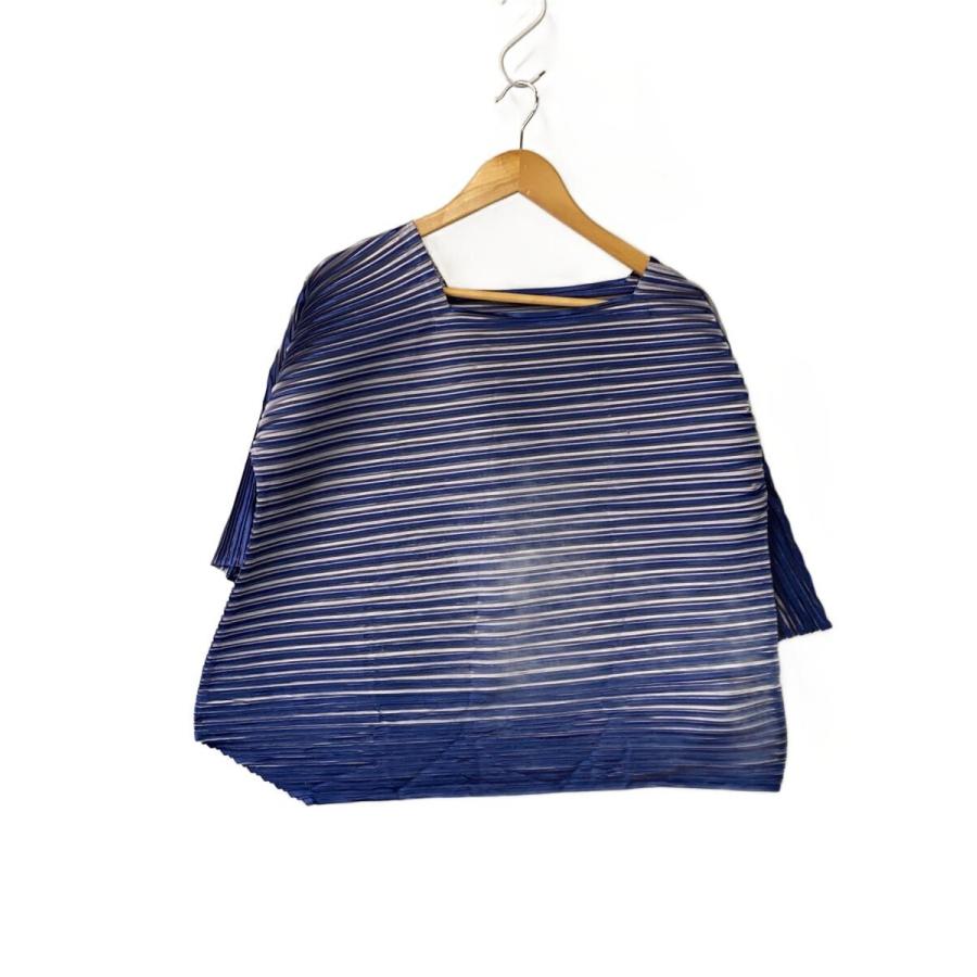 PLEATS PLEASE ISSEY MIYAKE◇カットソー/3/ポリエステル/BLU/PP63