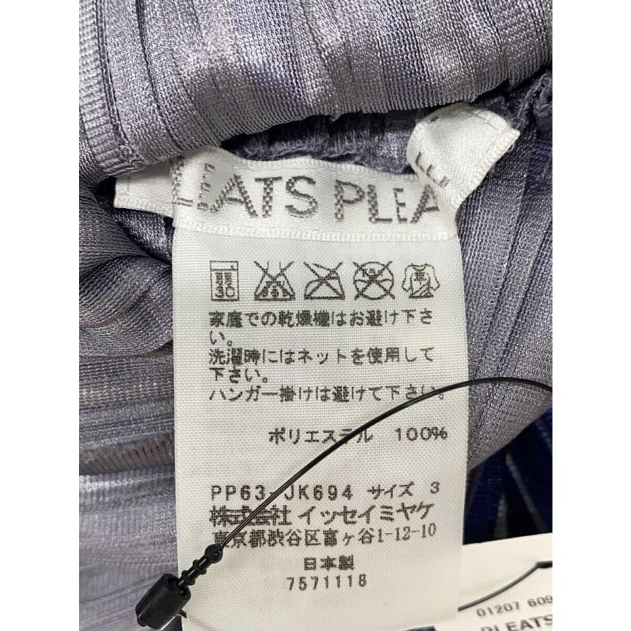 PLEATS PLEASE ISSEY MIYAKE◇カットソー/3/ポリエステル/BLU/PP63