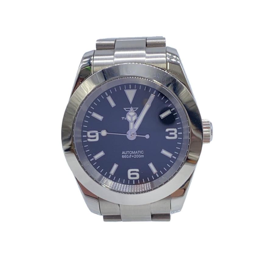 Tandorio/自動巻腕時計/アナログ/ステンレス/BLK/SLV/SS : セカンド