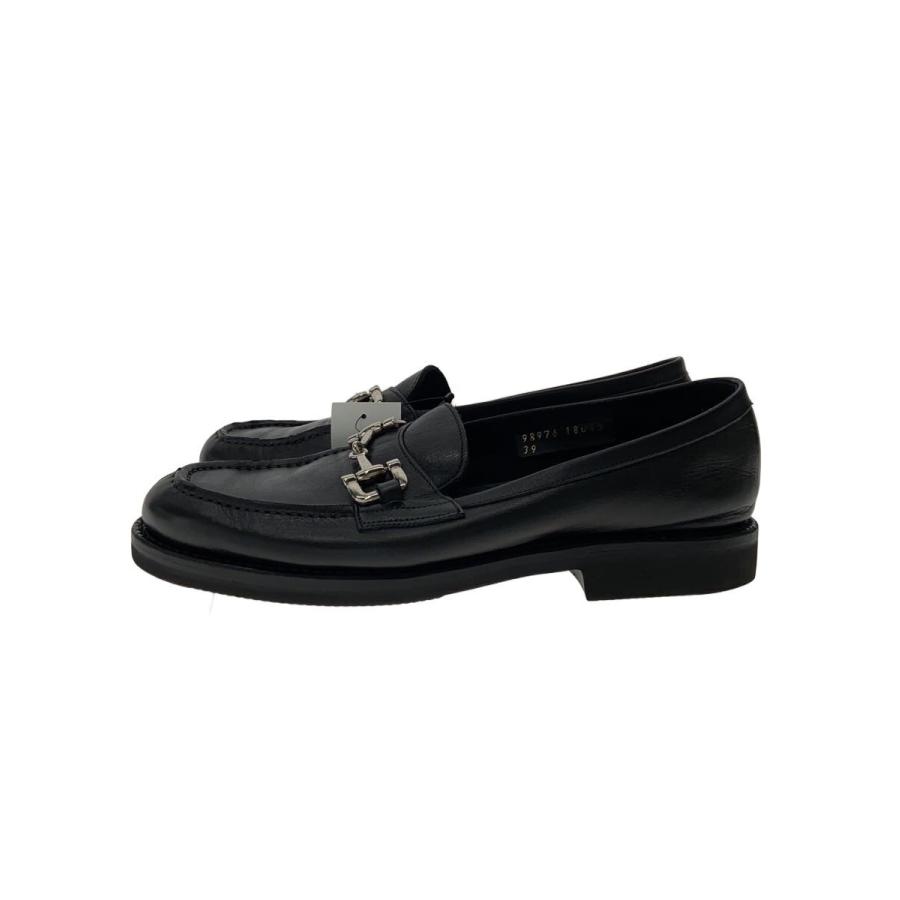 Jalan Sriwijaya◇ビットローファー/HALF RUBBER LEATHER/39/BLK