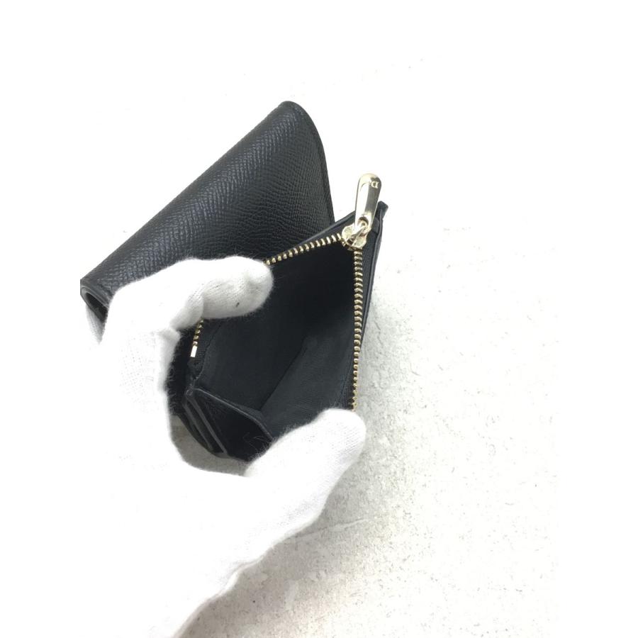 Christian Dior◇3つ折り財布/レザー/BLK/レディース : セカンド