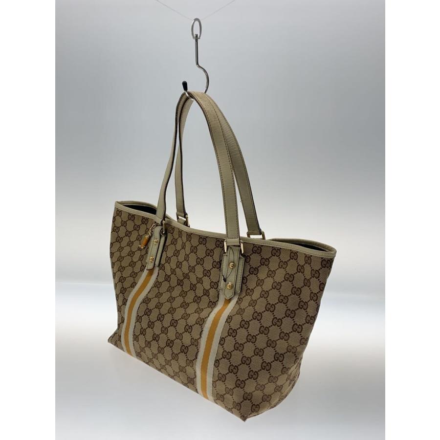 GUCCI◇トートバッグ_シェリー_GGキャンバス/キャンバス/BEG/139260